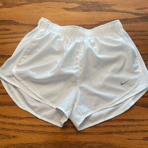 Nike Women's White Sports Shorts